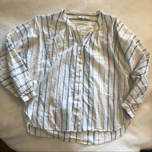 Madewell striped button-down top